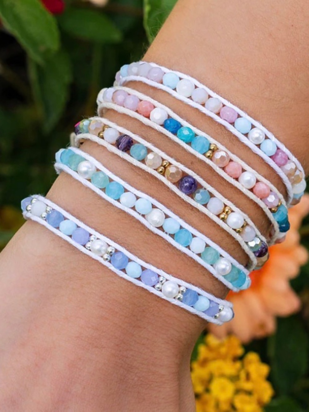 Lotus and Luna Pull Through Bracelets—Set of 2